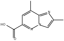 Imidazo[1,2-b]pyridazine-6-carboxylic acid, 2,8-dimethyl- Structure