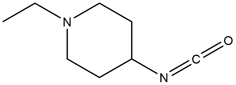 1-Ethyl-4-isocyanatopiperidine Structure