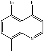 5-Bromo-4-fluoro-8-methylquinoline 구조식 이미지