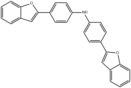 Benzenamine, 4-(2-benzofuranyl)-N-[4-(2-benzofuranyl)phenyl]- Structure