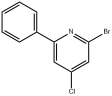 Pyridine, 2-bromo-4-chloro-6-phenyl- Structure