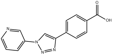 Benzoic acid, 4-?[1-?(3-?pyridinyl)?-?1H-?1,?2,?3-?triazol-?4-?yl]?- Structure