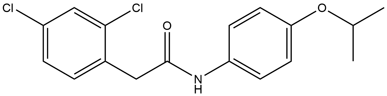 2,4-Dichloro-N-[4-(1-methylethoxy)phenyl]benzeneacetamide 구조식 이미지