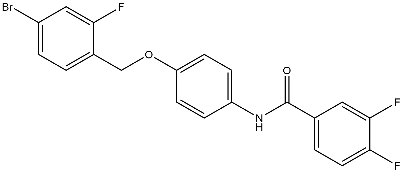 N-[4-[(4-Bromo-2-fluorophenyl)methoxy]phenyl]-3,4-difluorobenzamide Structure