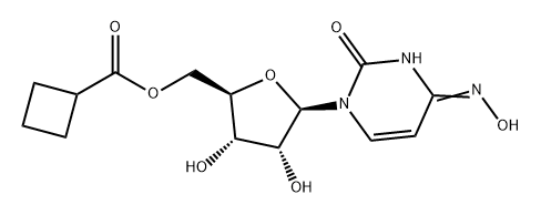 Uridine, 4-oxime, 5'-cyclobutanecarboxylate Structure