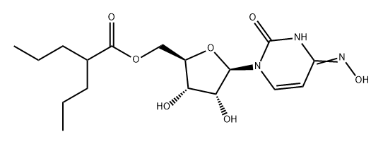 Uridine, 4-oxime, 5'-(2-propylpentanoate) Structure