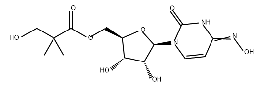 Uridine, 4-oxime, 5'-(3-hydroxy-2,2-dimethylpropanoate) Structure