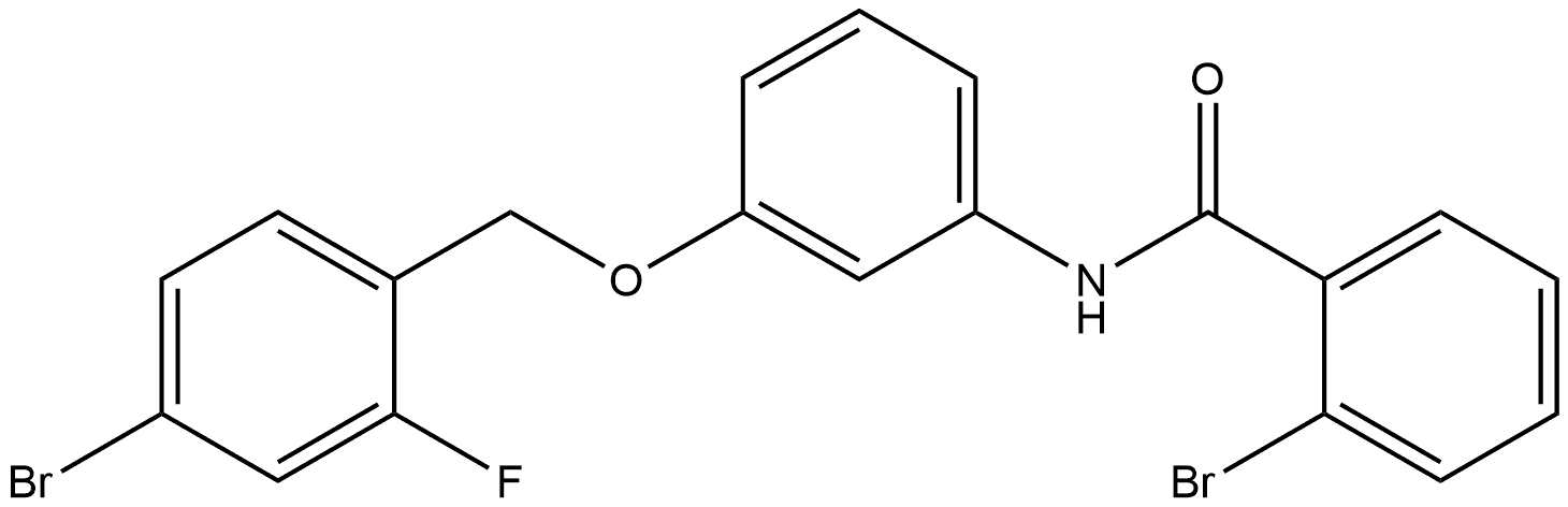 2-Bromo-N-[3-[(4-bromo-2-fluorophenyl)methoxy]phenyl]benzamide Structure