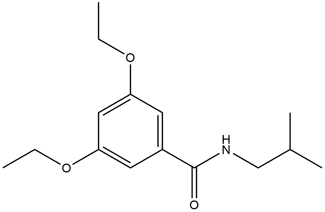 3,5-Diethoxy-N-(2-methylpropyl)benzamide Structure