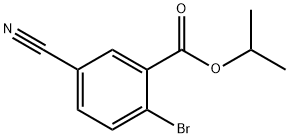 1-Methylethyl 2-bromo-5-cyanobenzoate 구조식 이미지