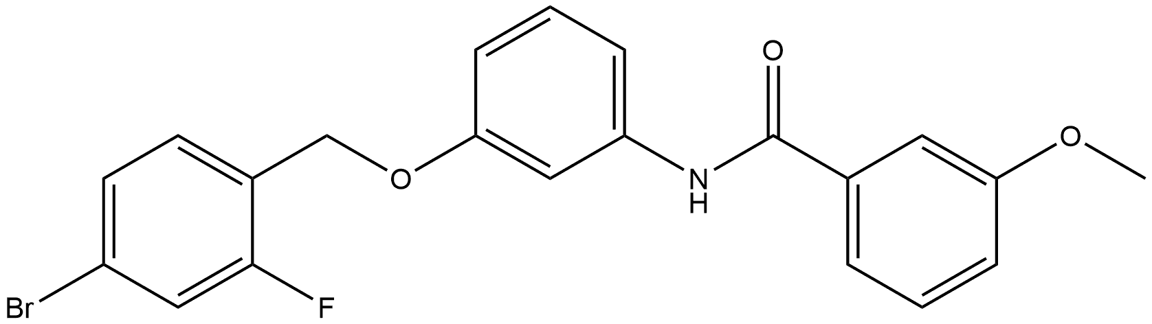 N-[3-[(4-Bromo-2-fluorophenyl)methoxy]phenyl]-3-methoxybenzamide Structure