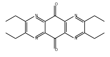 Pyrazino[2,3-g]quinoxaline-5,10-dione, 2,3,7,8-tetraethyl- Structure