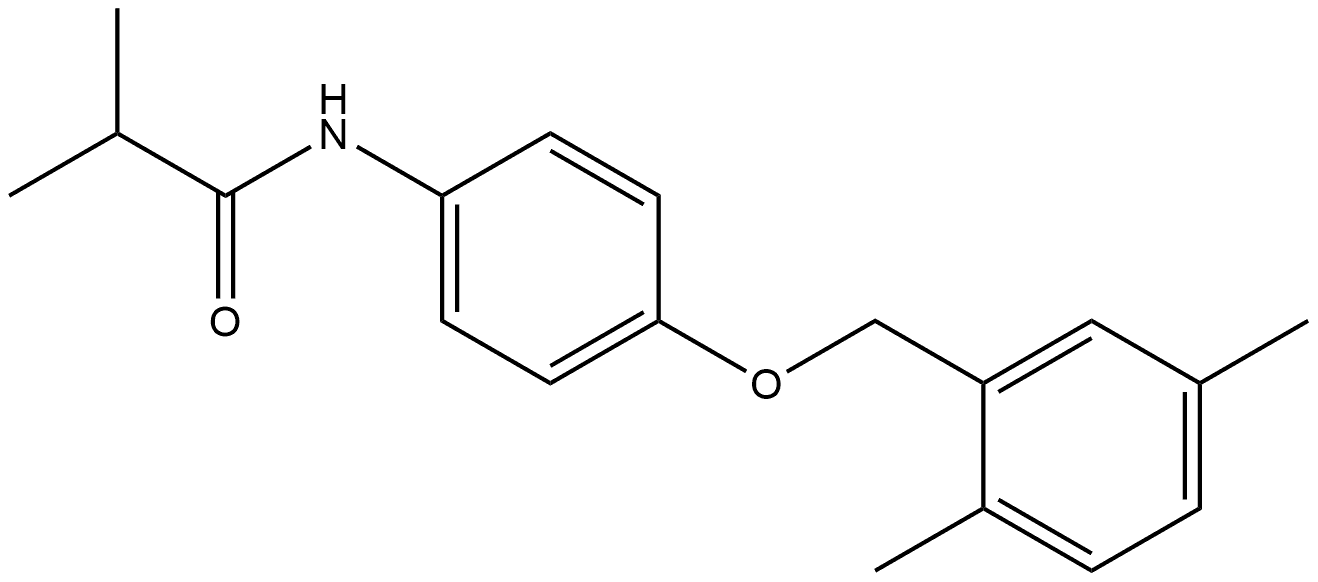 N-[4-[(2,5-Dimethylphenyl)methoxy]phenyl]-2-methylpropanamide Structure