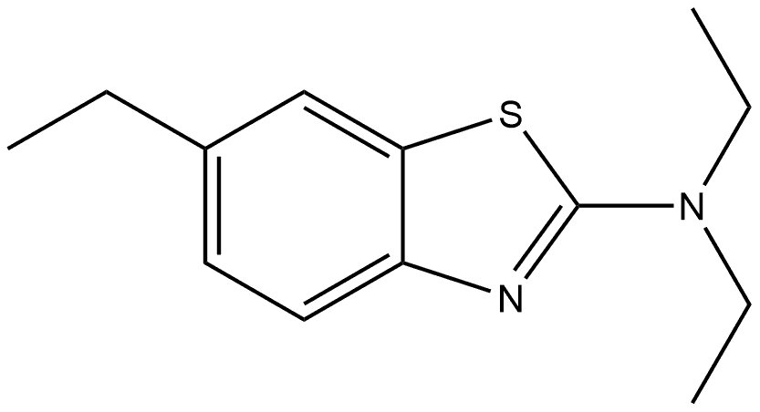 N,N,6-Triethyl-2-benzothiazolamine Structure