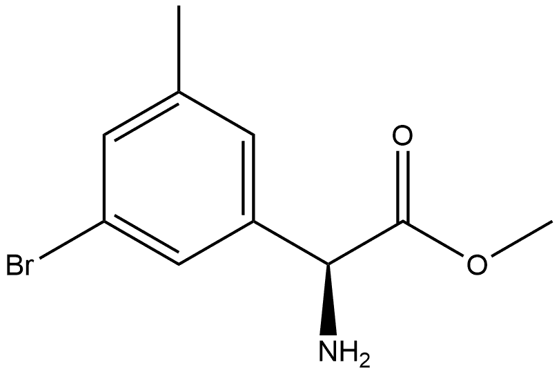 methyl (S)-2-amino-2-(3-bromo-5-methylphenyl)acetate Structure