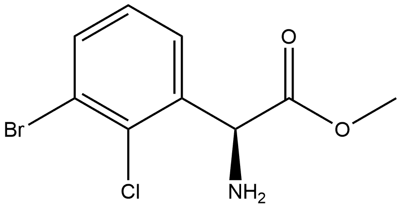 methyl (S)-2-amino-2-(3-bromo-2-chlorophenyl)acetate Structure