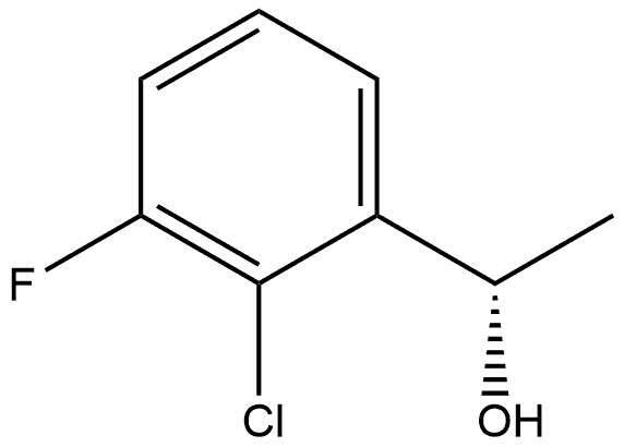 Benzenemethanol, 2-chloro-3-fluoro-α-methyl-, (αS)- 구조식 이미지