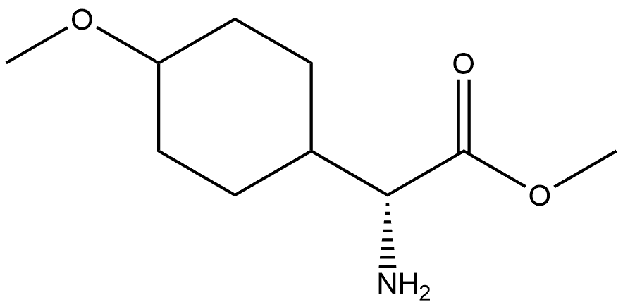 methyl (R)-2-amino-2-(4-methoxycyclohexyl)acetate Structure