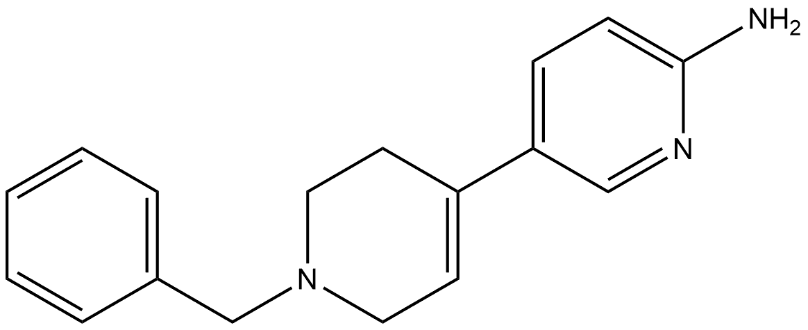 1'-benzyl-1',2',3',6'-tetrahydro-[3,4'-bipyridin]-6-amine Structure