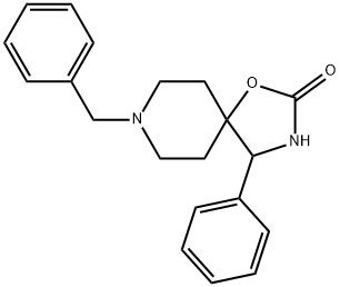 1-Oxa-3,8-diazaspiro[4.5]decan-2-one, 4-phenyl-8-(phenylmethyl)- Structure