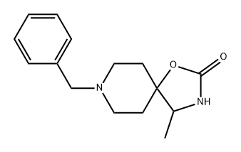 1-Oxa-3,8-diazaspiro[4.5]decan-2-one, 4-methyl-8-(phenylmethyl)- Structure