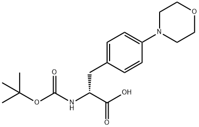 N-Boc-4-(4-morpholinyl)-D-phenylalanine Structure