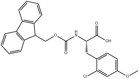 L-Tyrosine, 2-chloro-N-[(9H-fluoren-9-ylmethoxy)carbonyl]-O-methyl- Structure