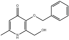 4(1H)-Pyridinone, 2-(hydroxymethyl)-6-methyl-3-(phenylmethoxy)- Structure