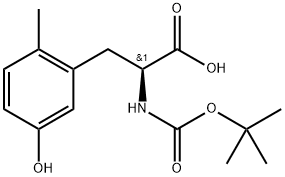 (2S)-2-{[(tert-butoxy)carbonyl]amino}-3-(5-hydroxy-2-methylphenyl)propanoic acid Structure