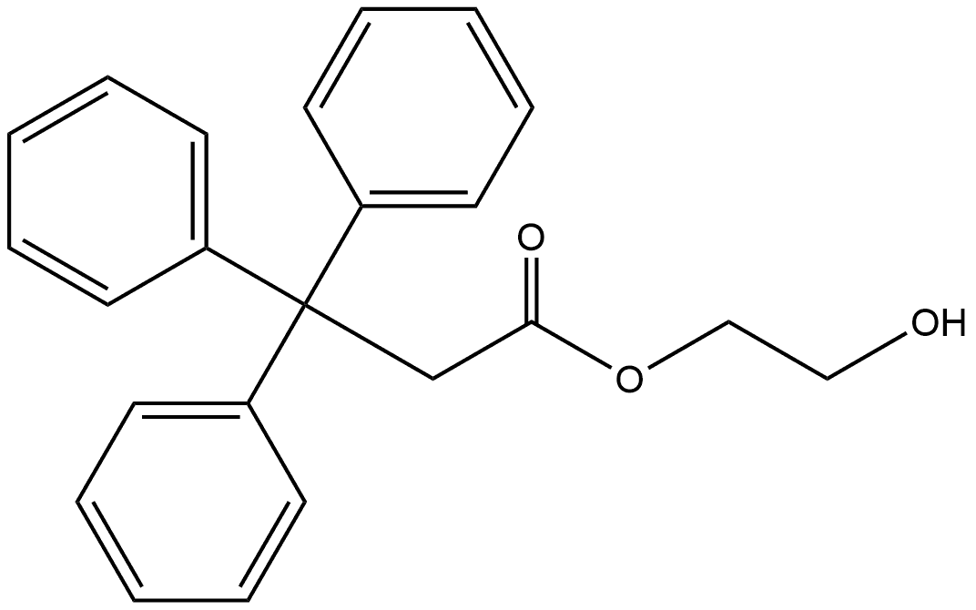 2-Hydroxyethyl β,β-diphenylbenzenepropanoate Structure