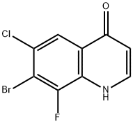 4(1H)-Quinolinone, 7-bromo-6-chloro-8-fluoro- Structure