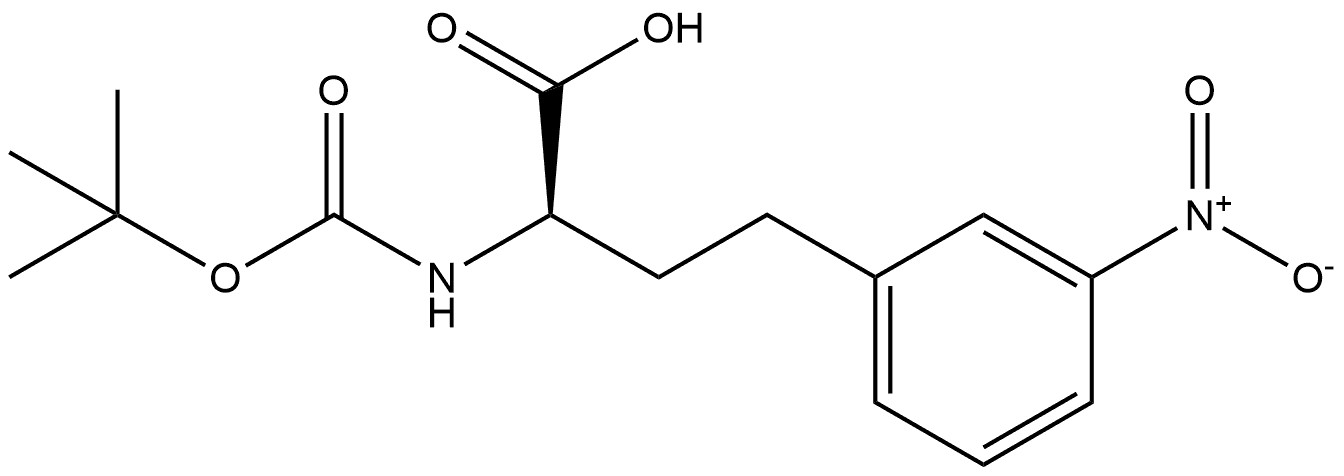 N-Boc-3-nitro-D-homophenylalanine Structure