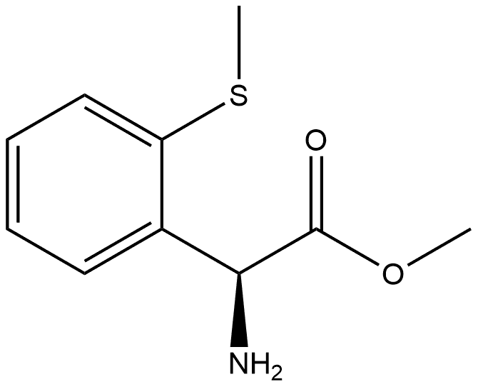 methyl (S)-2-amino-2-(2-(methylthio)phenyl)acetate Structure