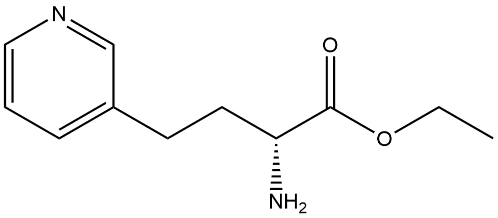ethyl (R)-2-amino-4-(pyridin-3-yl)butanoate 구조식 이미지