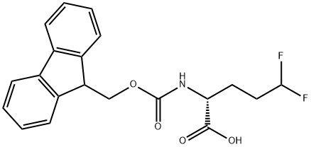 D-Norvaline, N-[(9H-fluoren-9-ylmethoxy)carbonyl]-5,5-difluoro- Structure