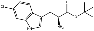 L-Tryptophan, 6-chloro-, 1,1-dimethylethyl ester 구조식 이미지