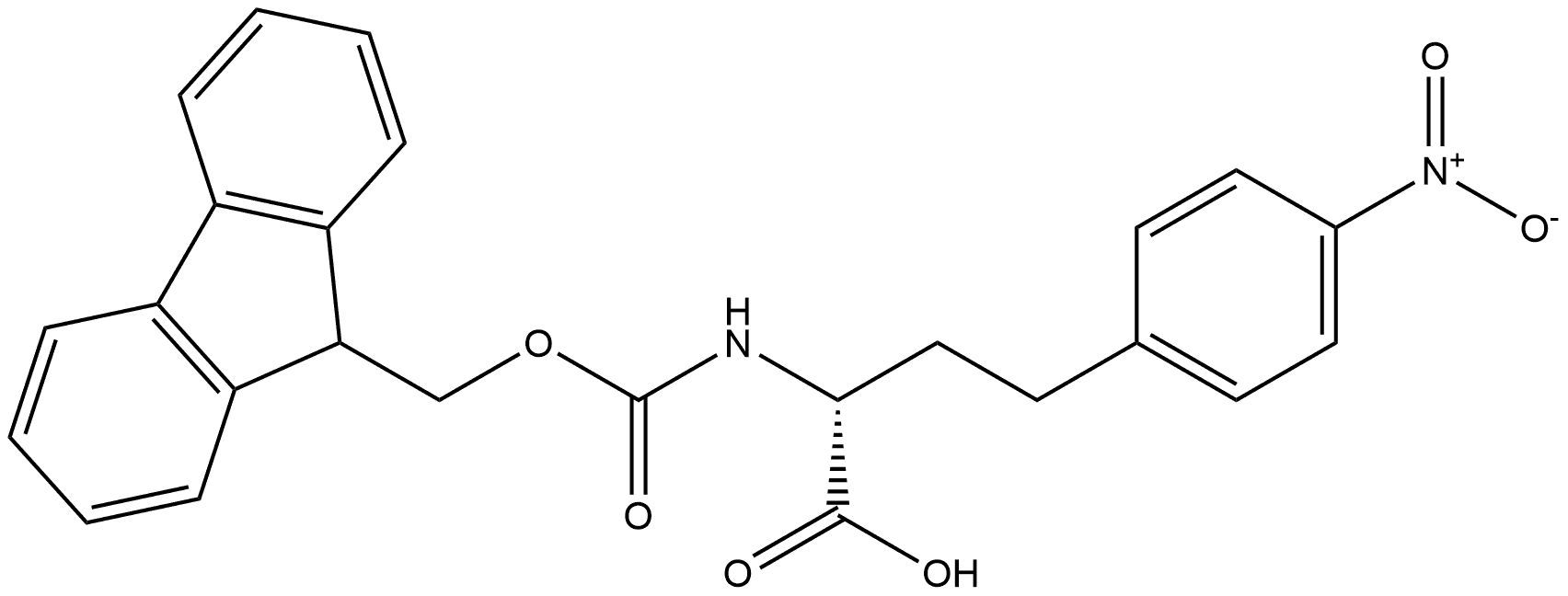 N-Fmoc-D-HomoPhe(4-NO2)-OH Structure