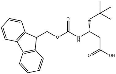 Hexanoic acid, 3-[[(9H-fluoren-9-ylmethoxy)carbonyl]amino]-5,5-dimethyl-, (3R)- Structure