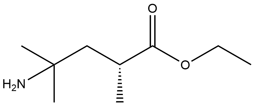 ethyl (R)-4-amino-2,4-dimethylpentanoate Structure