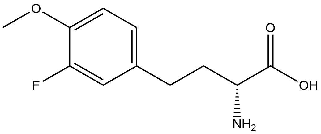 (R)-2-amino-4-(3-fluoro-4-methoxyphenyl)butanoic acid Structure