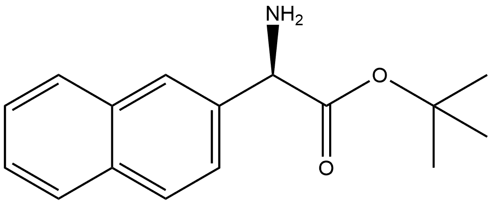 (R)-Amino-naphthalen-2-yl-acetic acid tert-butyl ester Structure