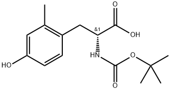 (2R)-2-{[(tert-butoxy)carbonyl]amino}-3-(4-hydroxy-2-methylphenyl)propanoic acid Structure