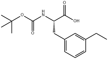 L-Phenylalanine, N-[(1,1-dimethylethoxy)carbonyl]-3-ethyl- Structure