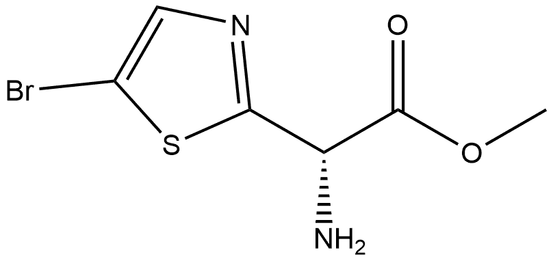 methyl (S)-2-amino-2-(5-bromothiazol-2-yl)acetate Structure