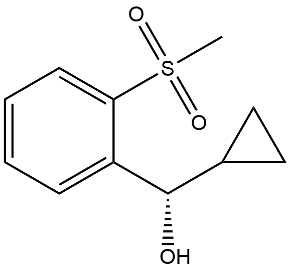 (S)-cyclopropyl(2-(methylsulfonyl)phenyl)methanol Structure