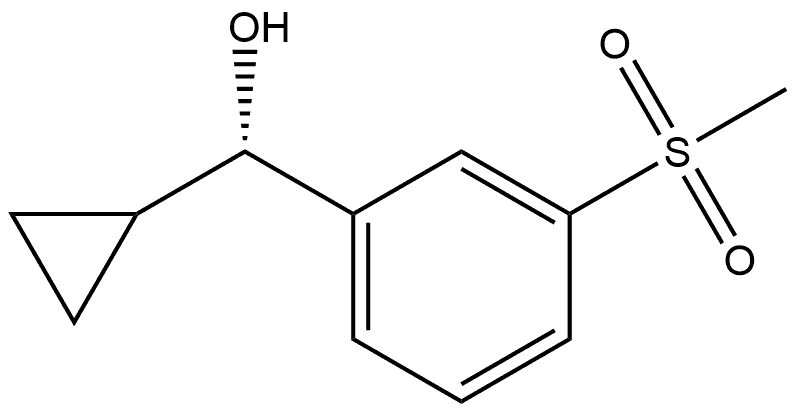 (S)-cyclopropyl(3-(methylsulfonyl)phenyl)methanol Structure