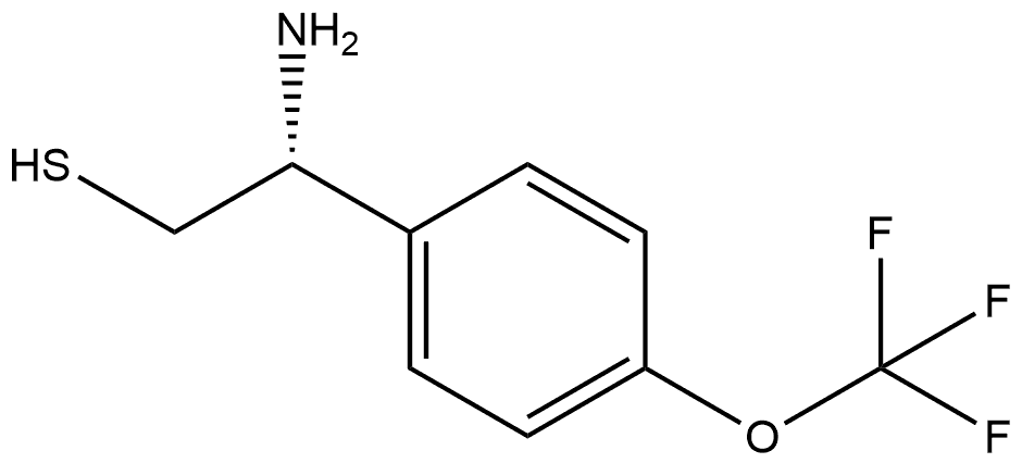 (R)-2-amino-2-(4-(trifluoromethoxy)phenyl)ethane-1-thiol Structure