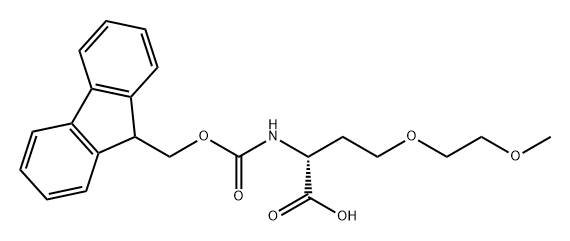 D-Homoserine, N-[(9H-fluoren-9-ylmethoxy)carbonyl]-O-(2-methoxyethyl)- Structure