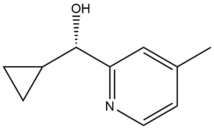 (S)-cyclopropyl(4-methylpyridin-2-yl)methanol Structure