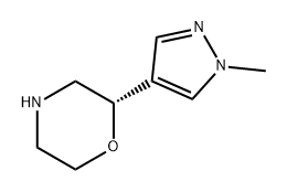 Morpholine, 2-(1-methyl-1H-pyrazol-4-yl)-, (2S)- Structure